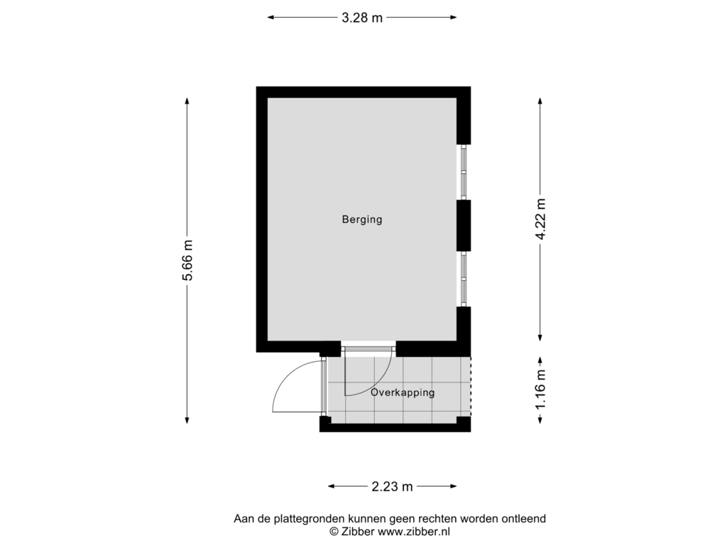 View floorplan of Berging of Wieringermeerlaan 12