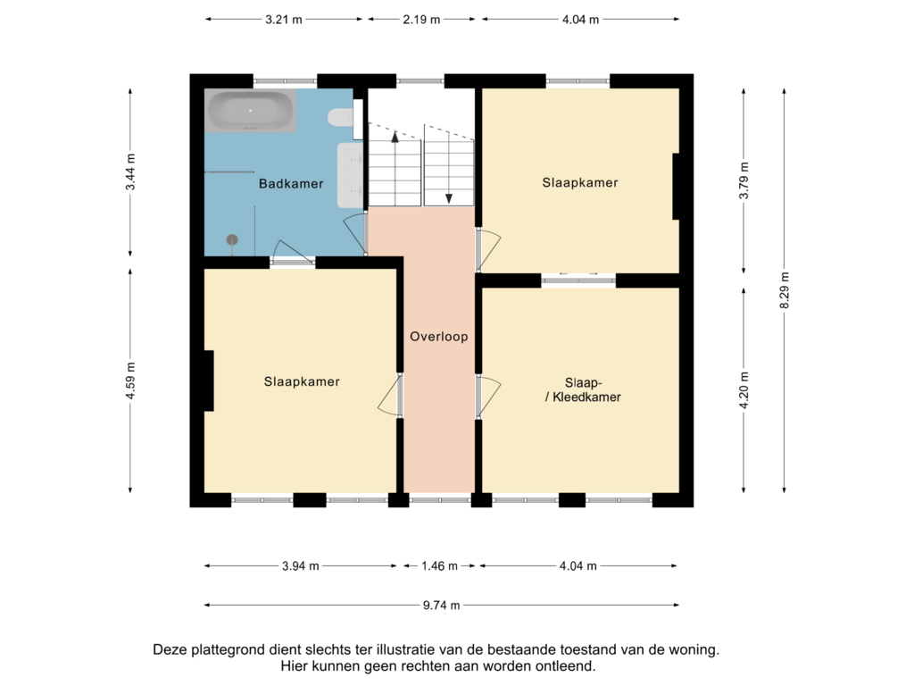 View floorplan of 1e Verdieping of Rijksweg 79