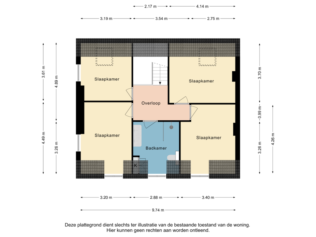 View floorplan of 2e Verdieping of Rijksweg 79