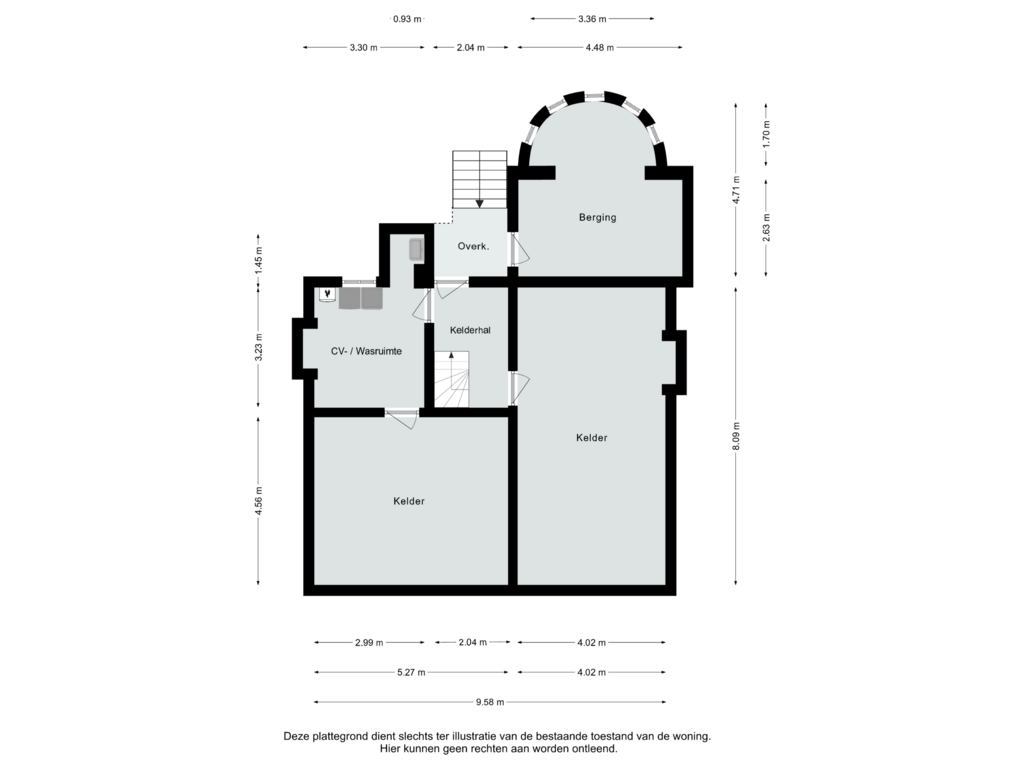 View floorplan of Kelder of Rijksweg 79