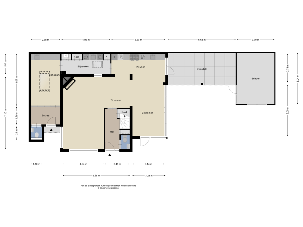 Bekijk plattegrond van Begane grond van Schijfse Vaartkant 11