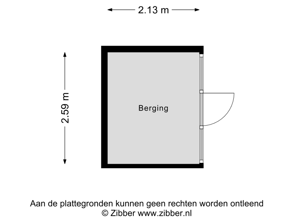 Bekijk plattegrond van Berging buiten bij de overkapping van Berg Enk 3