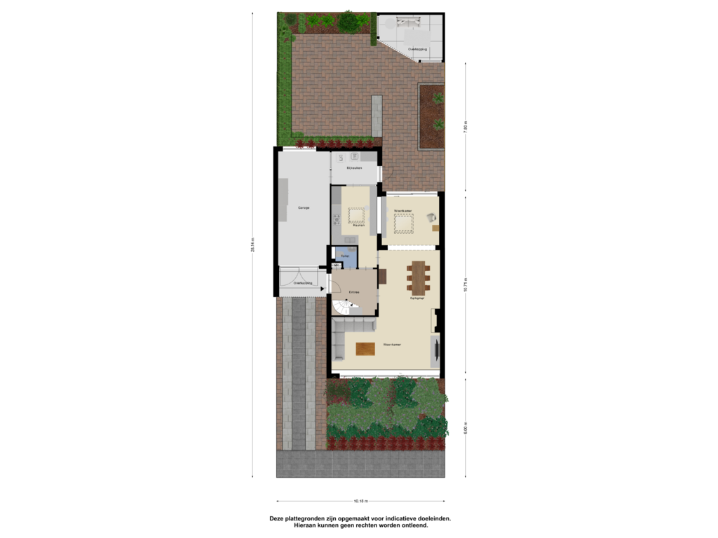 View floorplan of Begane Grond_Tuin of Jan Steenstraat 4