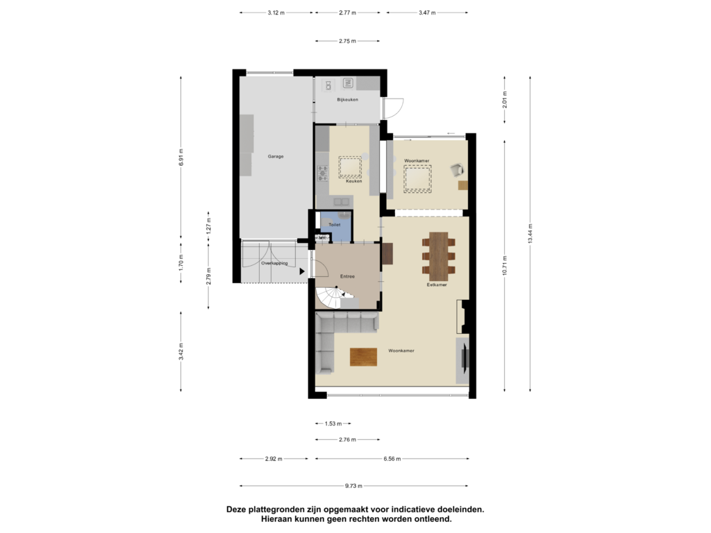 View floorplan of Begane Grond of Jan Steenstraat 4