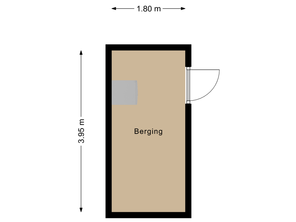 Bekijk plattegrond van Berging van Mesdagstraat 5