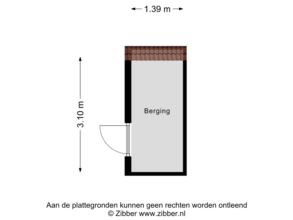 Bekijk plattegrond van Berging van Madurastraat 9-D