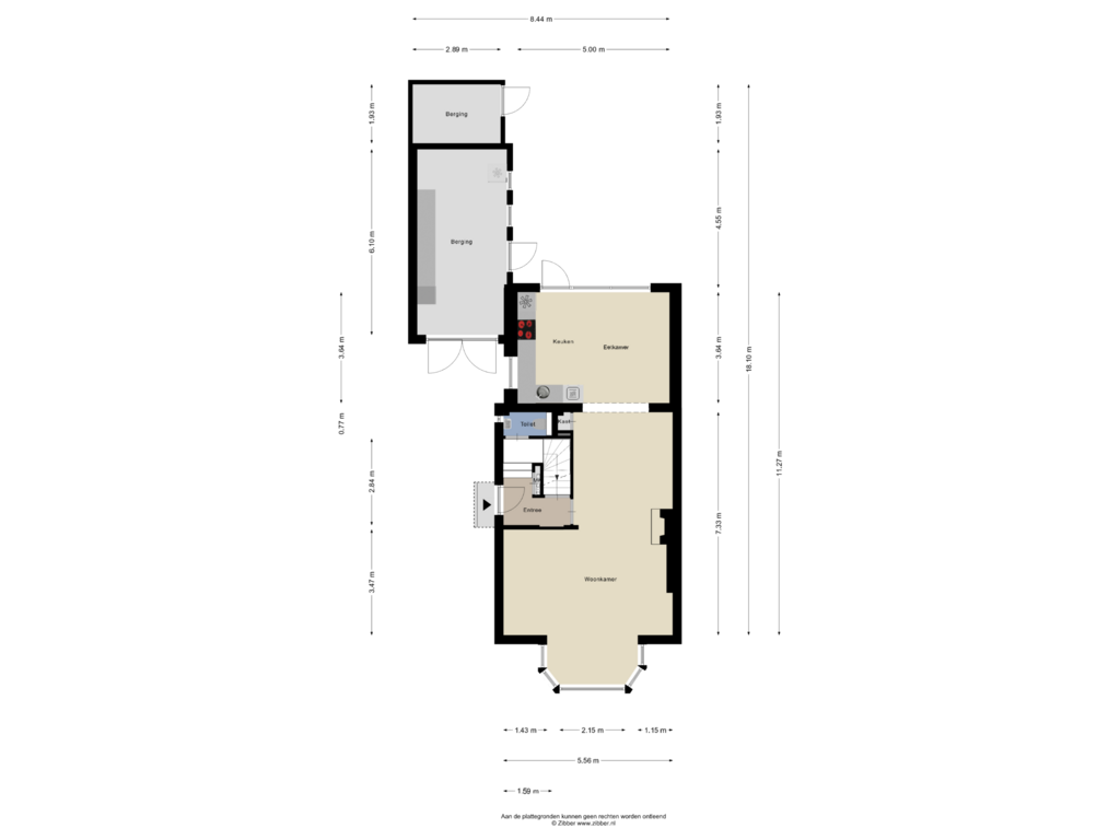 Bekijk plattegrond van Begane Grond van Boerskottenlaan 34