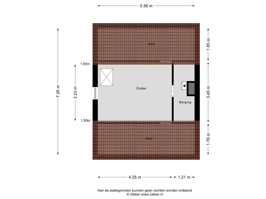 Bekijk plattegrond van Zolder van Boerskottenlaan 34