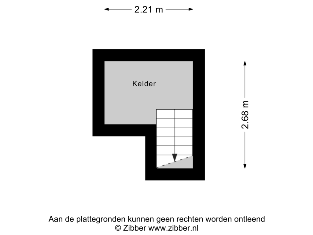 Bekijk plattegrond van Kelder van Boerskottenlaan 34