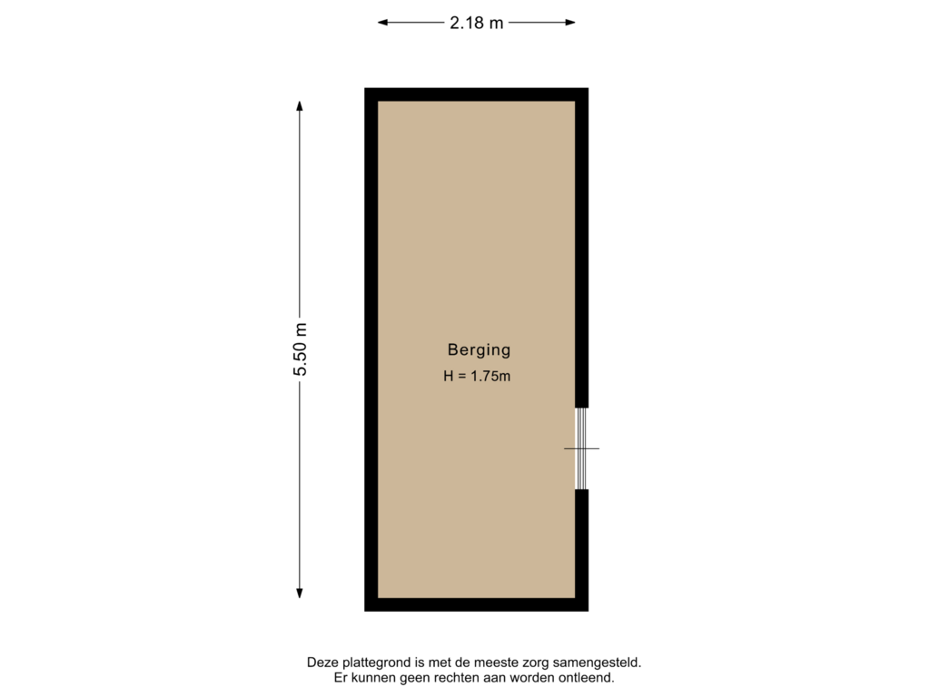 Bekijk plattegrond van Berging van Valeriaanstraat 25