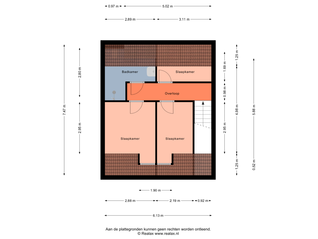 Bekijk plattegrond van Verdieping van Emmastraat 25