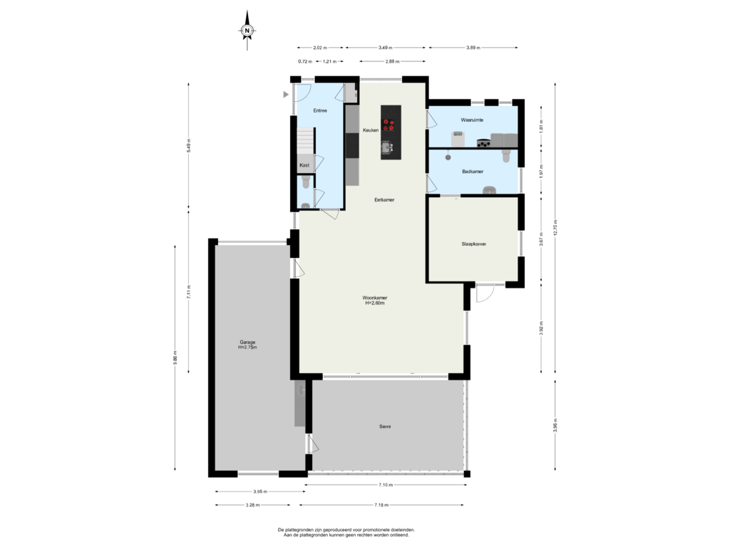 Bekijk plattegrond van Begane Grond van Laan van Braets 94