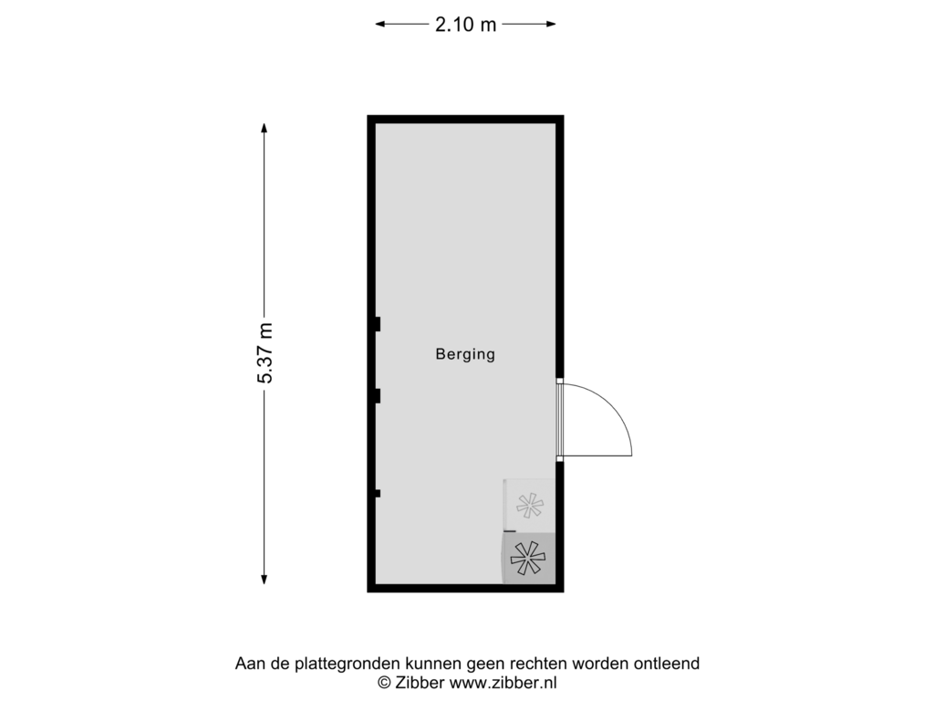 Bekijk plattegrond van Berging van Hysopveld 3