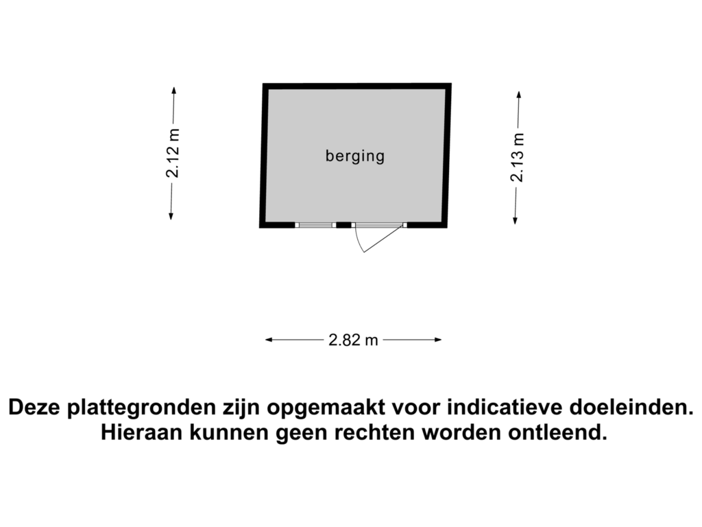 View floorplan of Berging of Kleine Heistraat 16-K252