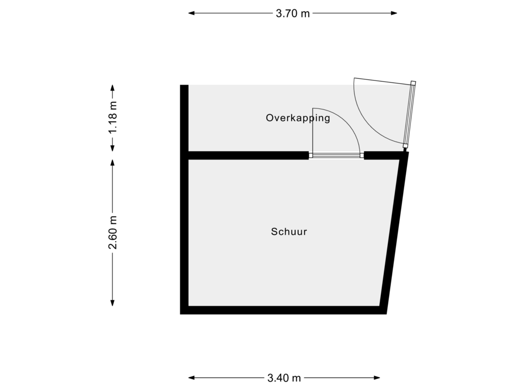 View floorplan of Berging of Pieter Langendijkpad 1