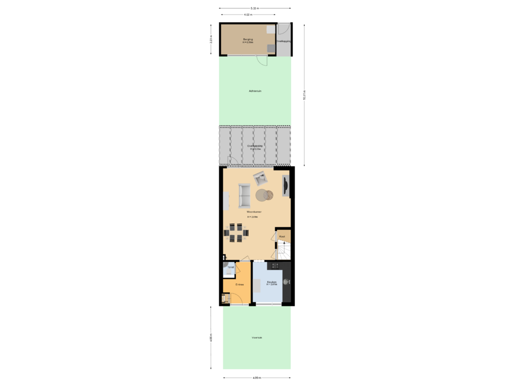 Bekijk plattegrond van Situatie van Van Tussenbroekstraat 15