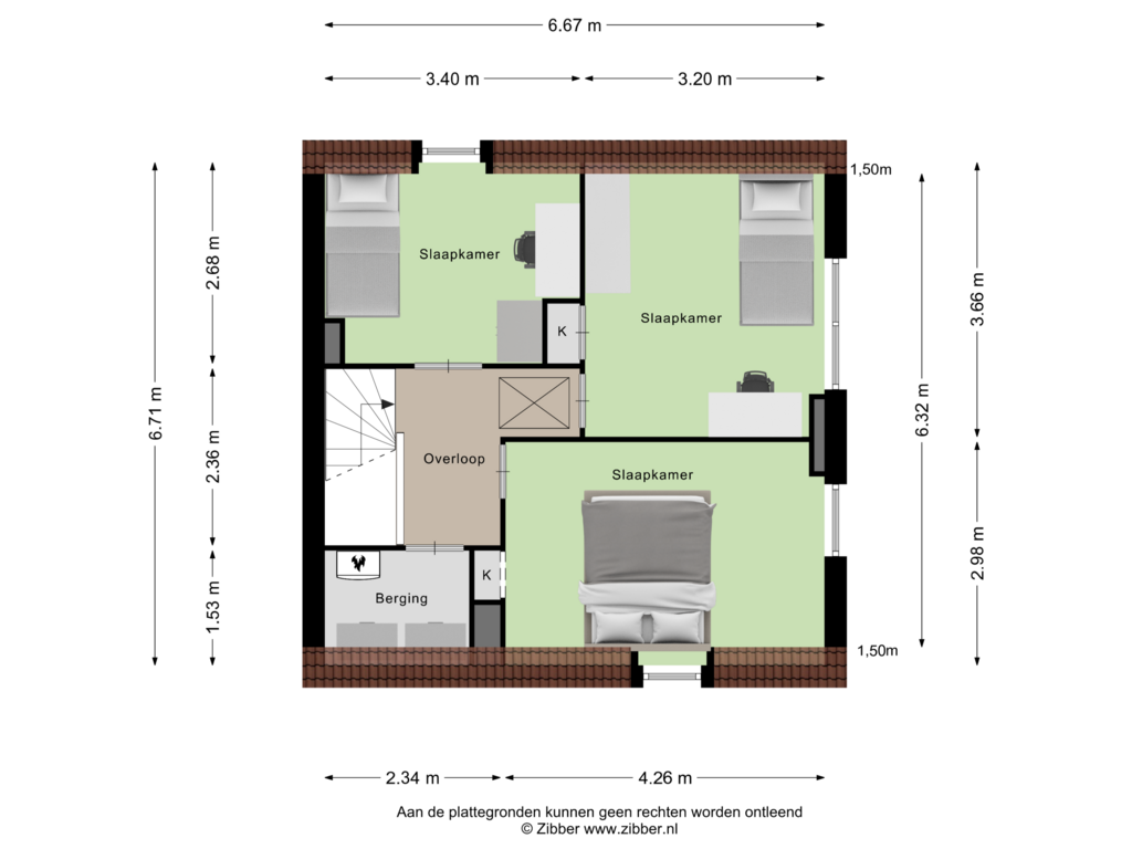 Bekijk plattegrond van Eerste Verdieping van Pastoor Pottersstraat 26