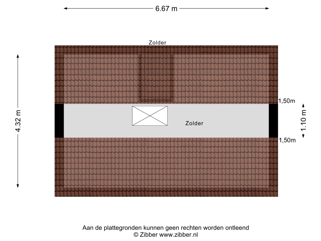 Bekijk plattegrond van Zolder van Pastoor Pottersstraat 26