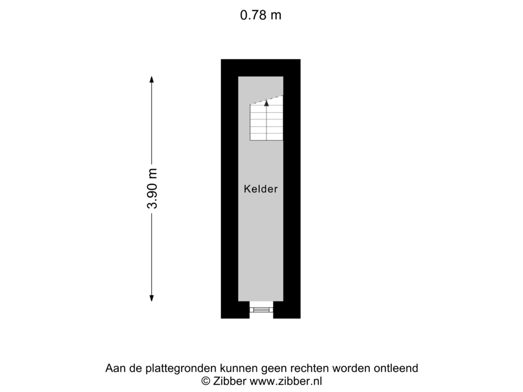 Bekijk plattegrond van Kelder van Pastoor Pottersstraat 26