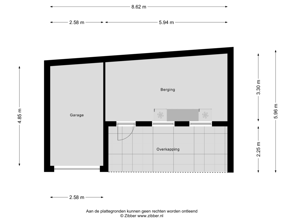 Bekijk plattegrond van Berging van Pastoor Pottersstraat 26