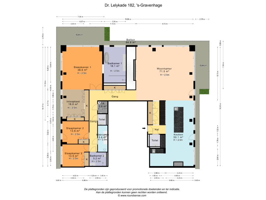 Bekijk plattegrond van Woonlaag 0 van Dr. Lelykade 182