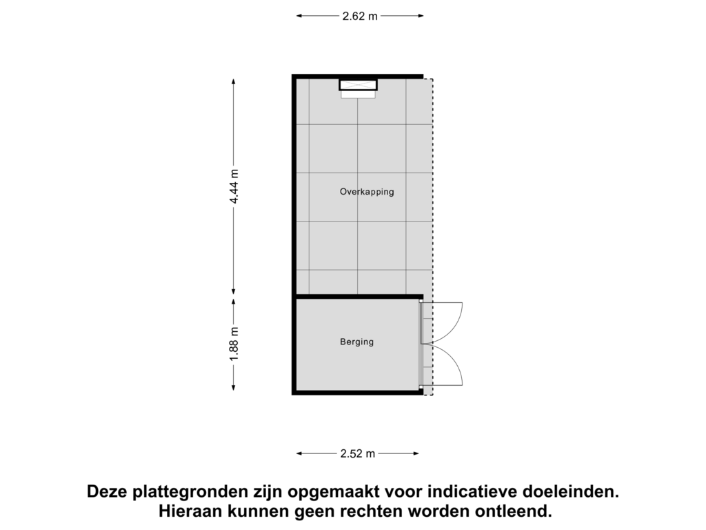 View floorplan of Berging of Geleenhof 50