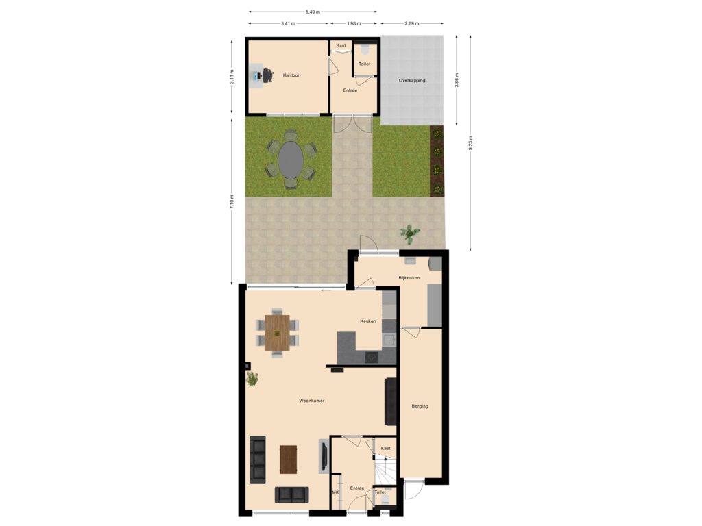 Bekijk plattegrond van Situatie van Mr. van Sonstraat 31