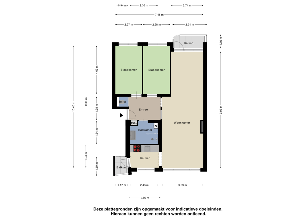 Bekijk plattegrond van Appartement van Rotterdamsedijk 245-D