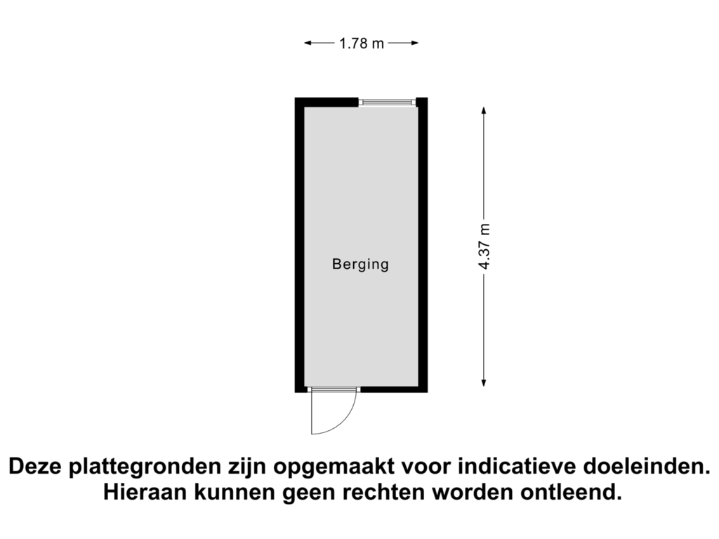 Bekijk plattegrond van Berging van Rotterdamsedijk 245-D