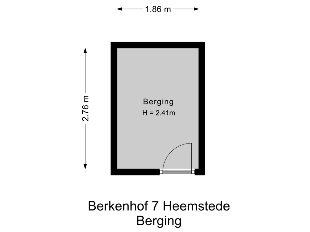 Bekijk plattegrond van Berging van Berkenhof 7