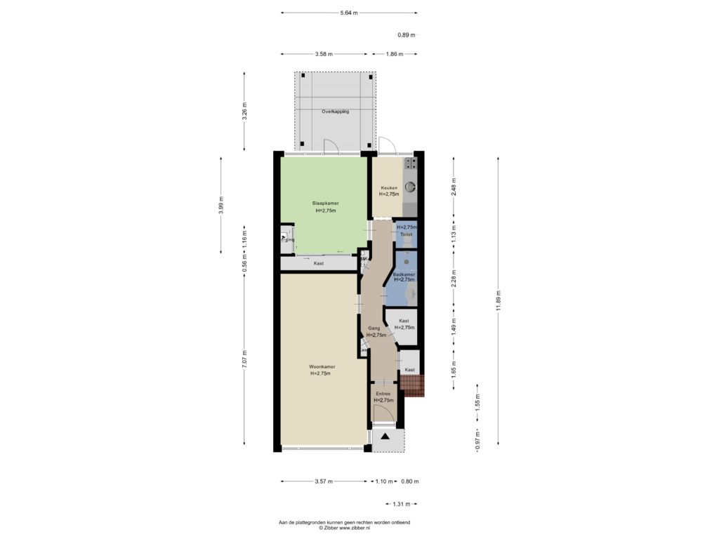 Bekijk plattegrond van Appartement van Franselaan 170-A