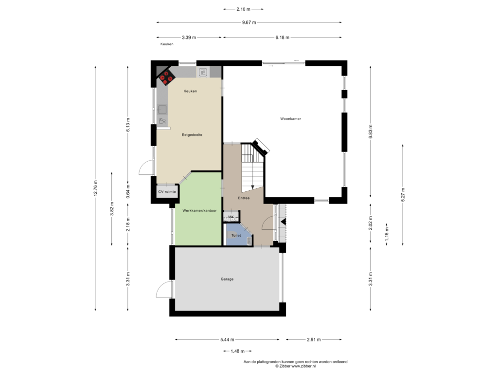 Bekijk plattegrond van Begane Grond van Nijverheidsweg 13