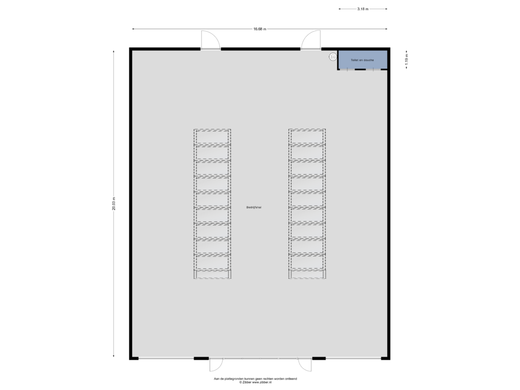 Bekijk plattegrond van Garage van Nijverheidsweg 13