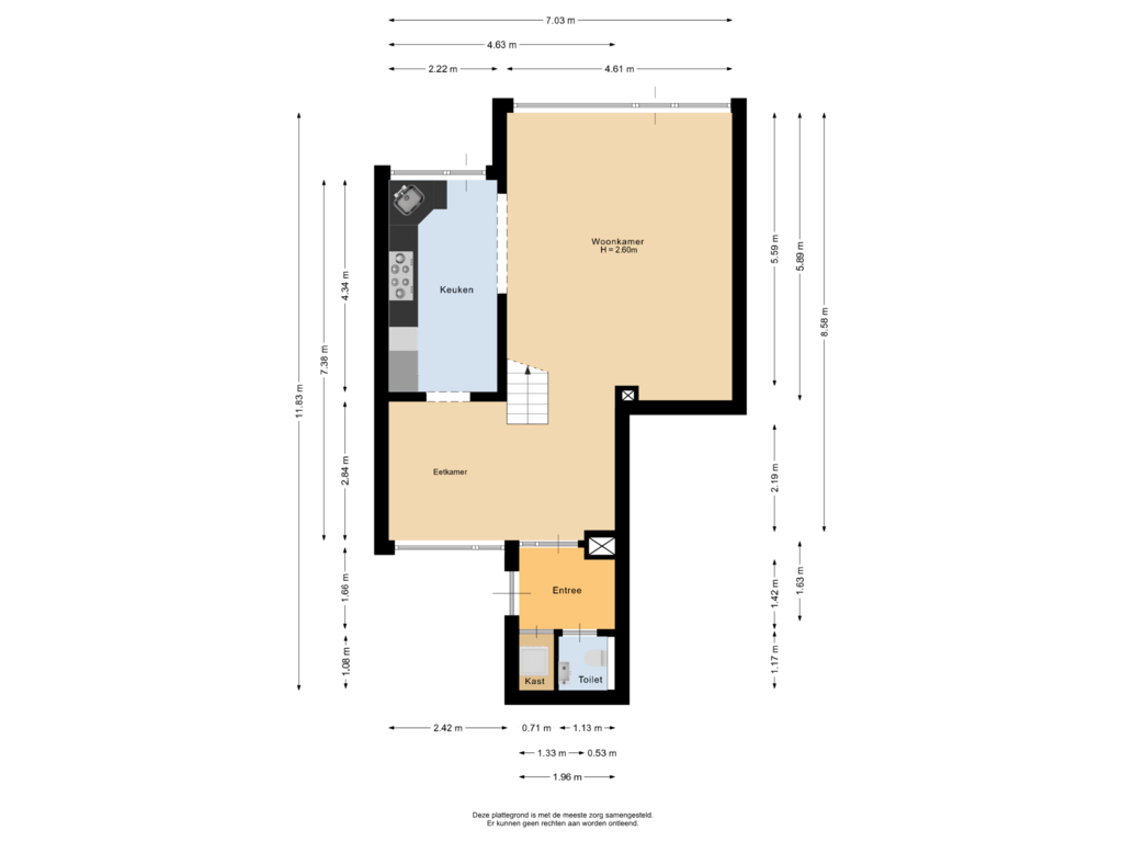 View floorplan of Begane grond of Kogeldistel 2