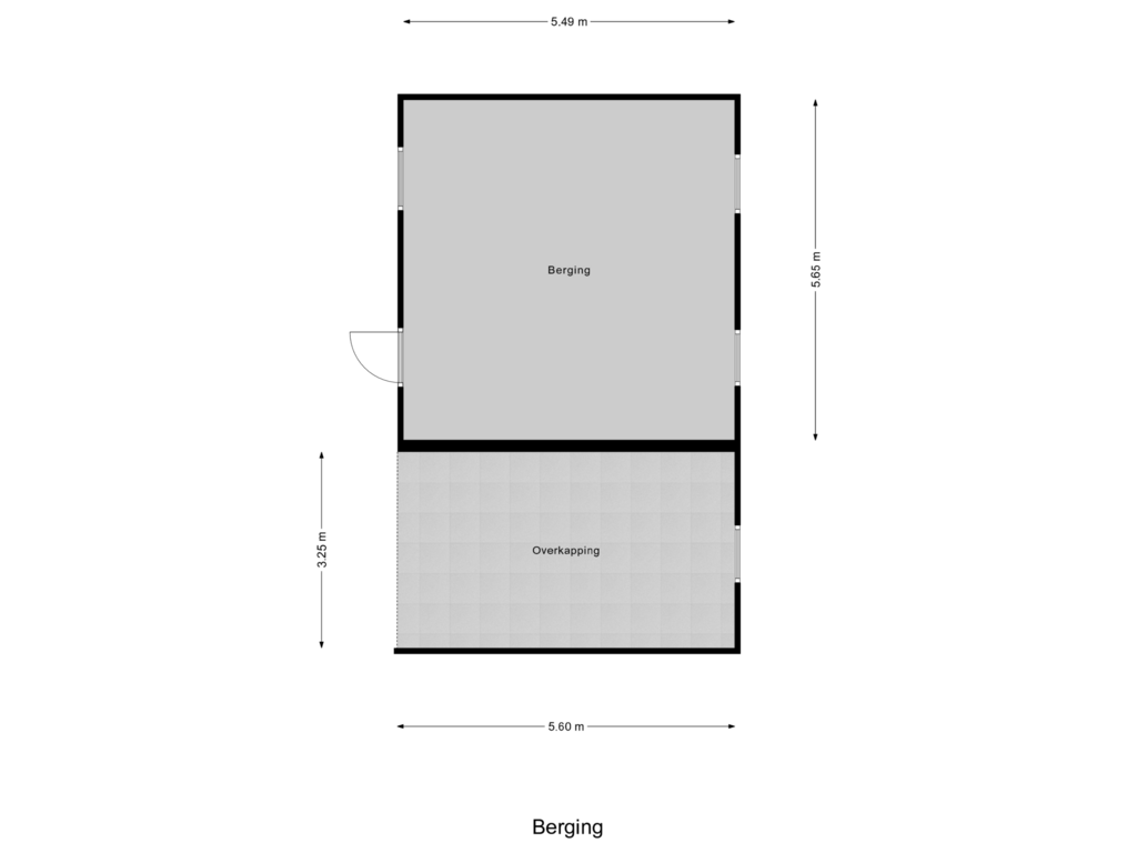 View floorplan of Berging of Ridderstraat 20