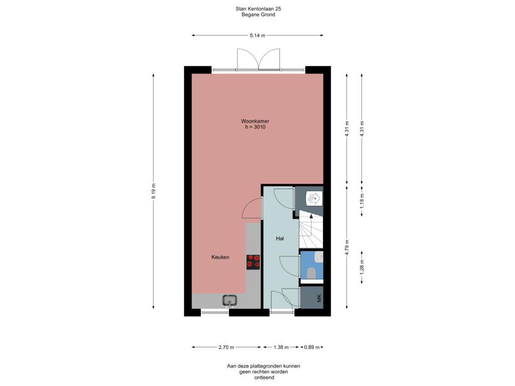 View floorplan of Begane Grond of Stan Kentonlaan 25