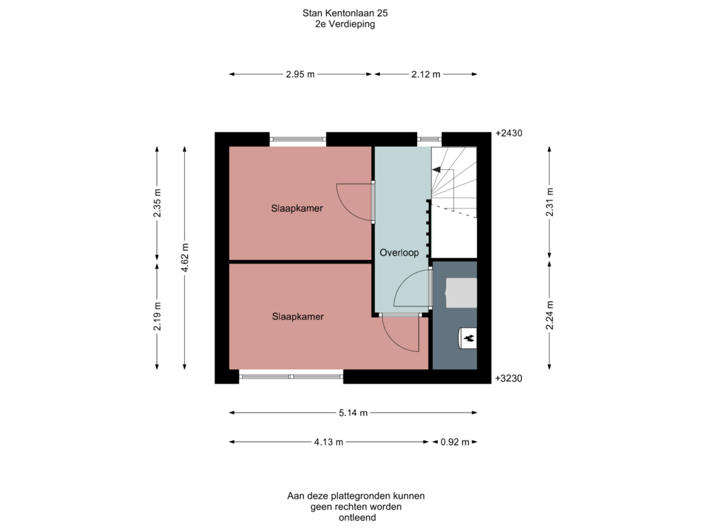 View floorplan of 2e Verdieping of Stan Kentonlaan 25