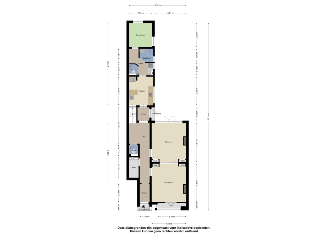 Bekijk plattegrond van Begane Grond van Korreweg 88