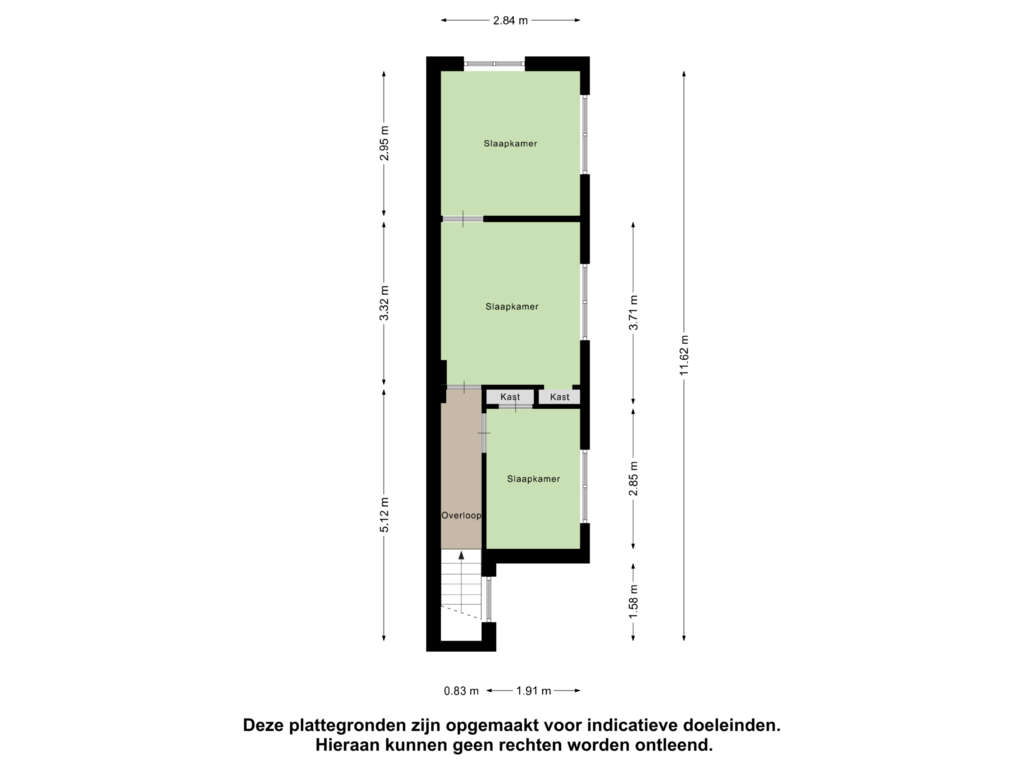 Bekijk plattegrond van Eerste Verdieping van Korreweg 88