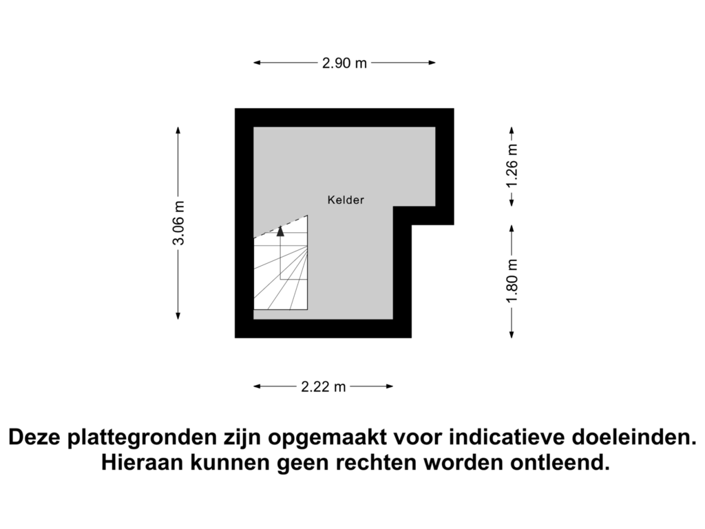 Bekijk plattegrond van Kelder van Korreweg 88