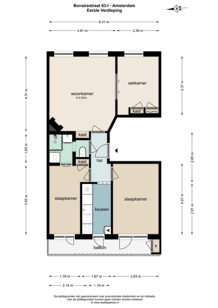 Foto 28 van Bonairestraat 63-1