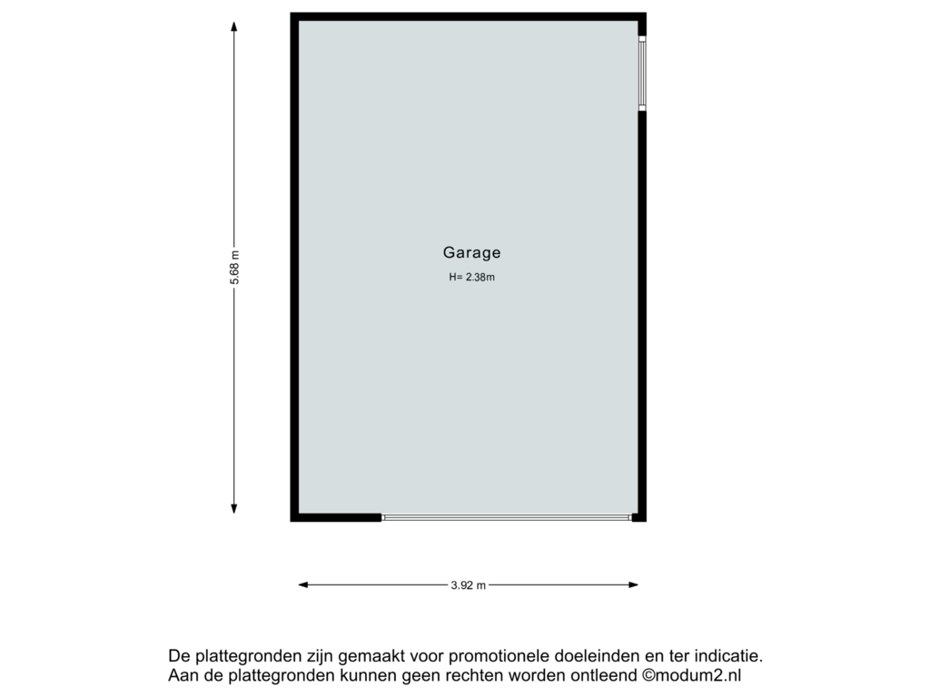 Bekijk plattegrond van Garage van Generaal Spoorlaan 633