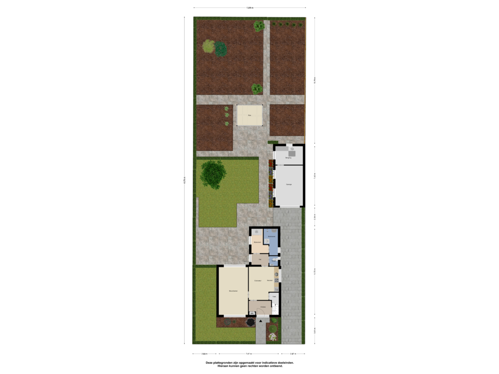 Bekijk plattegrond van Begane Grond Tuin van Vlierdenseweg 68