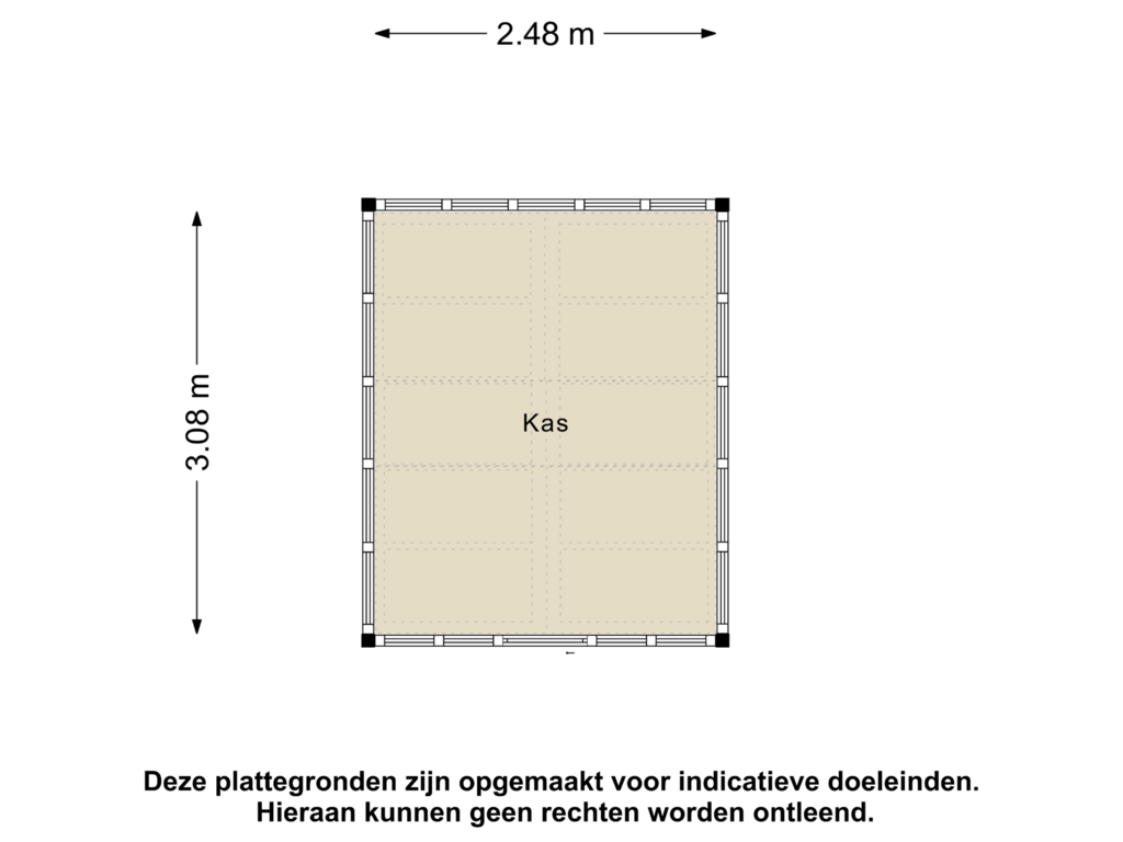 Bekijk plattegrond van Kas van Vlierdenseweg 68