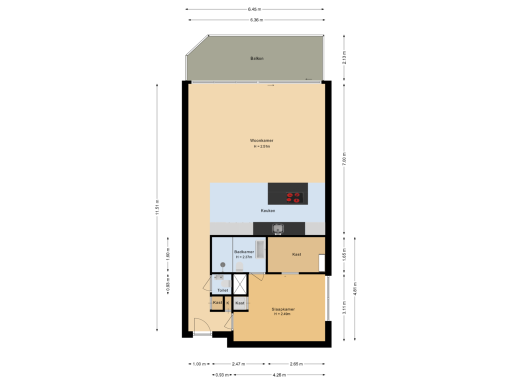 Bekijk plattegrond van Appartement van Ritsaert 12