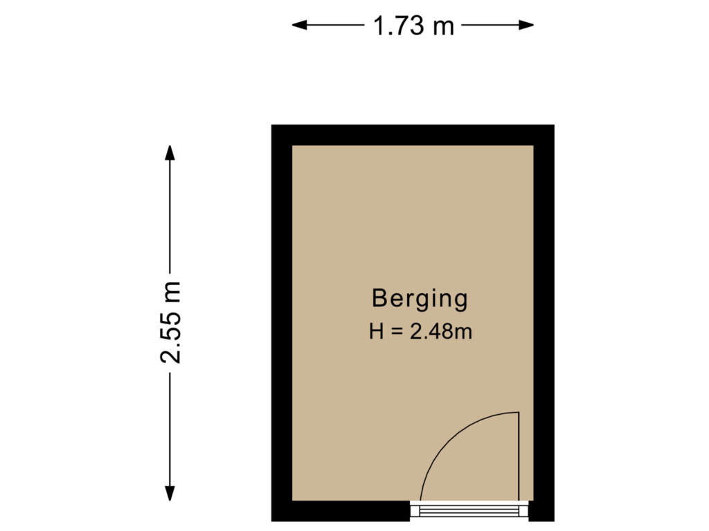 Bekijk plattegrond van Berging van Ritsaert 12