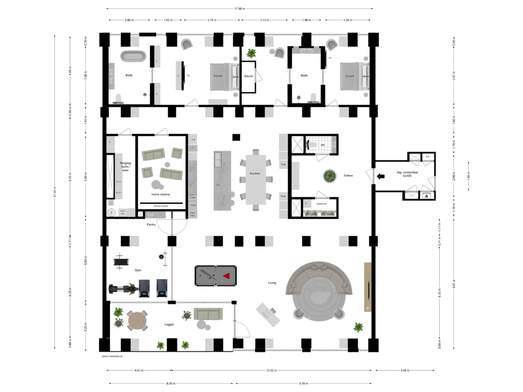 Bekijk plattegrond van 19e VERDIEPING van Pontsteiger 114