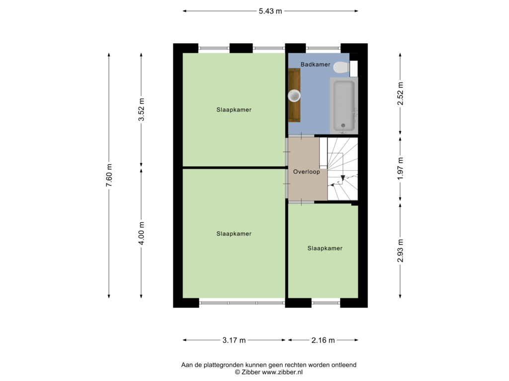 Bekijk plattegrond van Eerste Verdieping van Tuin 18