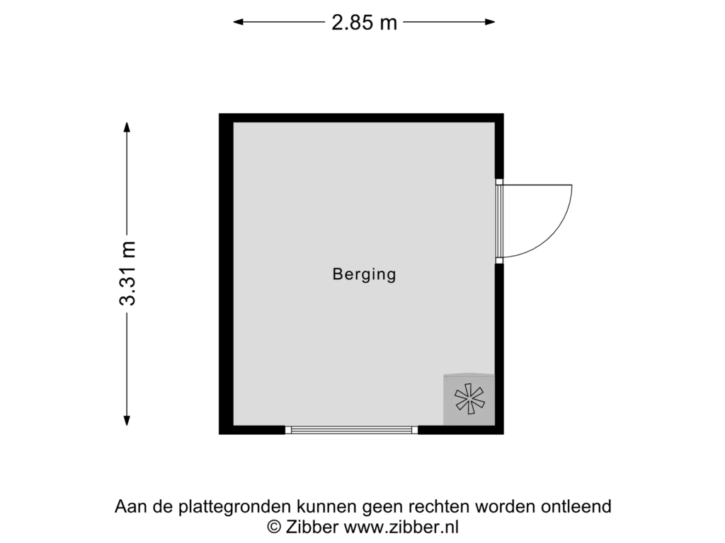 Bekijk plattegrond van Berging van Tuin 18