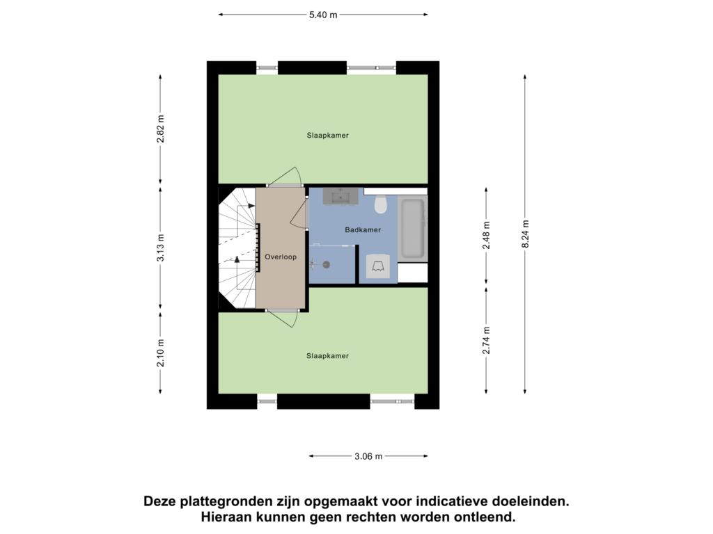 View floorplan of Eerste Verdieping of Waterlinie 101